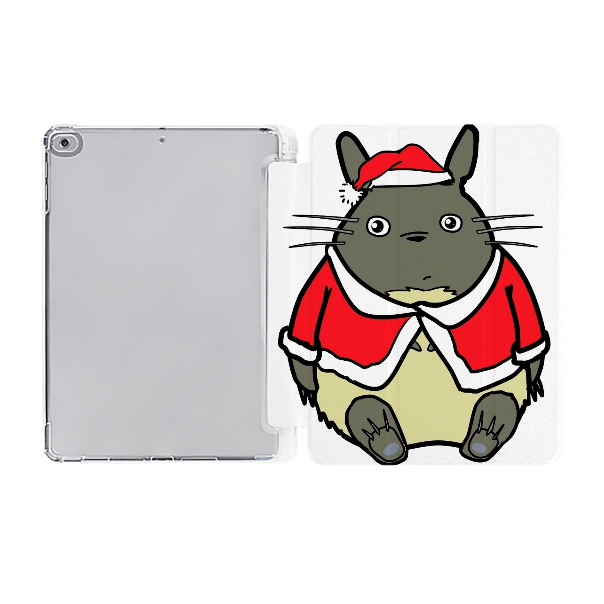 （画像用） となりのトトロ 草壁メイ 草壁サツキ My Neighbor Totoro Satsuki Kusakabe Mei Kusakabe IPad ケース ペン収納付き 三つ折りスタンド PUレザー×シリコン 対応機種9.5/10.5/10.9インチ